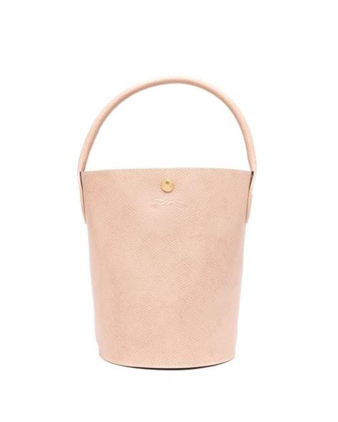 longchamp roze tas leer